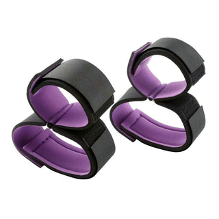 This is an image of Velcro Wrist and Thigh Cuffs for Sex, ensuring comfort and safety with durable rubber material and safety foam lining.