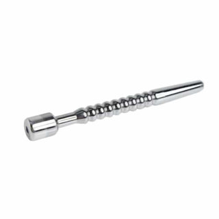 A picture of Stainless Cum Thru Urethral Sound crafted from hypoallergenic stainless steel for a safe and luxurious experience.