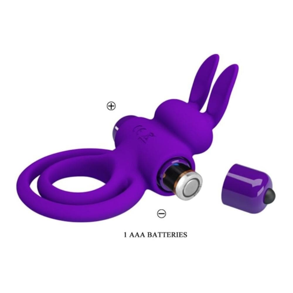 Waterproof design of the Dual Ring | Lock 10-Speed Male Rabbit Vibrating Cock Ring for easy cleaning and maintenance.