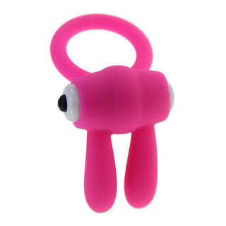 Observe an image of Cock Ring With Tickler | Erotic Massage Rabbit Cock Ring to elevate intimacy and stimulate both partners during sex.