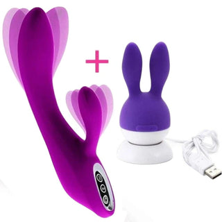 In the photograph, you can see an image of Dual Motor Powerful Personal G-Spot Vibrator in pink color designed for maximum comfort.