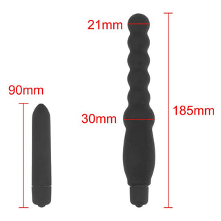 Buzzing Anal Wand constructed from soft and supple materials to prioritize user comfort.