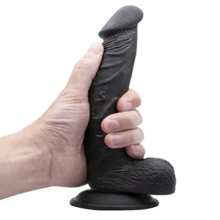 Experience intense erotic pleasure with this huge dildo that feels like a real cock, thanks to its squishy PVC material.