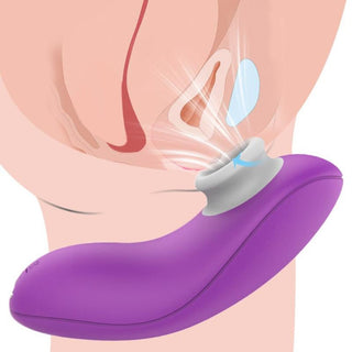 This is an image of Portable 10-Speed Toy Nipple Suction Vibrator with dimensions 4.00 length and 0.88 suction width