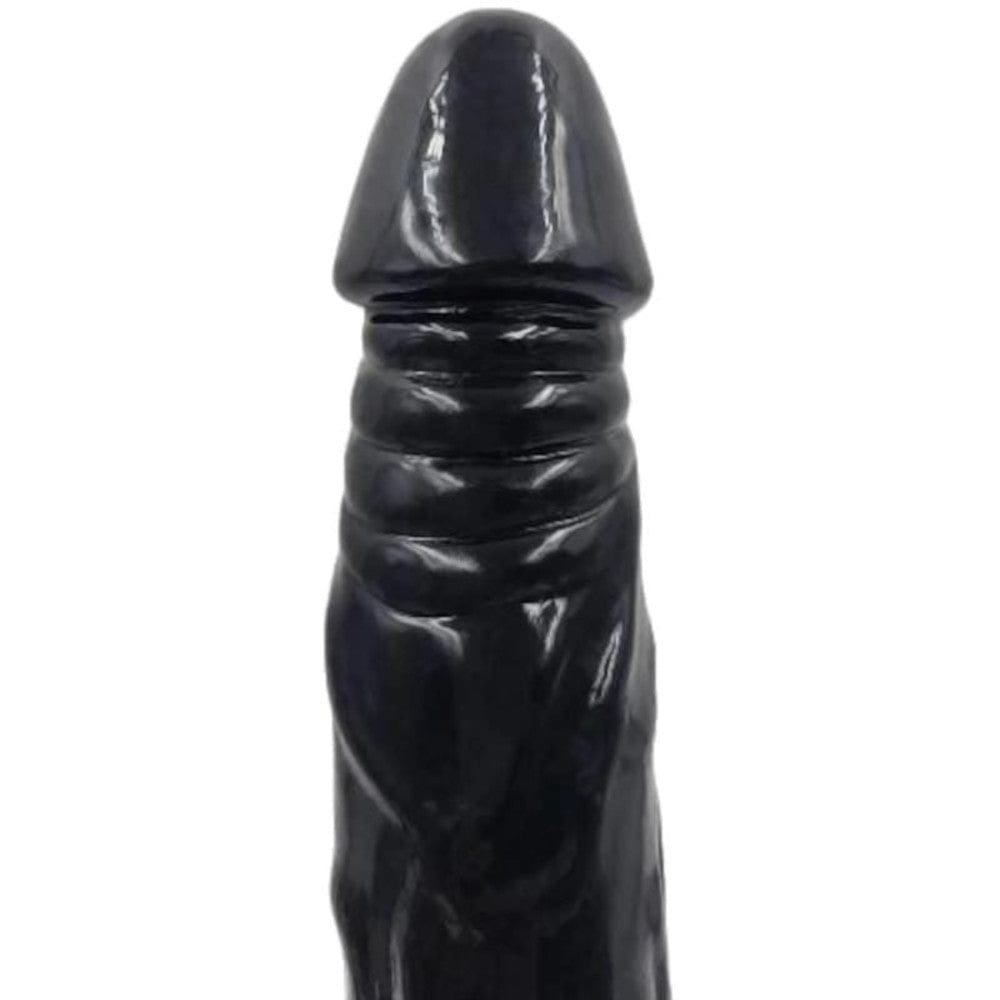 In the photograph, you can see an image of Flexible 22 Inch Long Anal Double Black Toy for a safe and comfortable insert