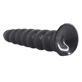 Erotic Spiked Spiral Big Black Dildo With Suction Cup