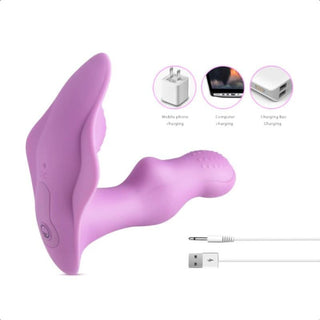Secret Pleasure-Giver Quiet Discreet Wearable Remote Butterfly Panty Vibrator