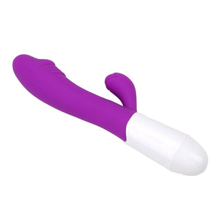 Presenting an image of G Spot Dildo Rabbit Vibrator Clit Stimulator - Dual head feature enables simultaneous internal and external stimulation for blended orgasms.