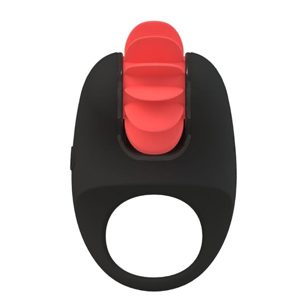 Observe an image of the versatile Pleasure Windmill Silicone Vibrating Cock Ring for Her designed to enhance pleasure and performance during intimate moments.