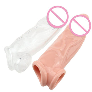 A visual representation of Impotence Buster Girthy Penis Sleeve Cock Extension with its sturdy strap for secure placement and unrestrained movement.