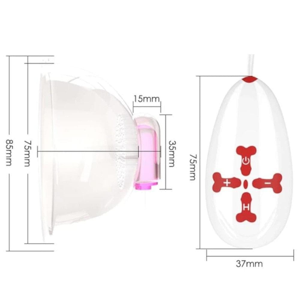 This is an image of the rechargeable feature with a USB charging port for easy power-up of the Mind-Blowing 18-Speed Stimulator Tit Toy Nipple Suction Cups Vibrator.