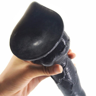 Check out an image of a knot stretching dildo with a length of 7.2 inches and width of 2.6 inches.