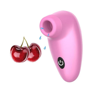Pictured here is an image of Powerful Stimulator Clit Sucker Pink Oral Tongue Vibrator measuring 4.57 in length and 1.46 in width.