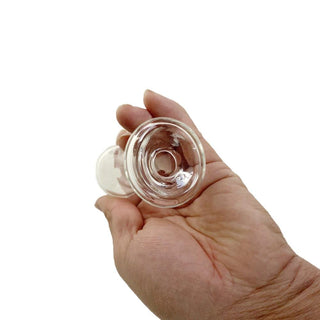 Semi-Tapered Glass Hollow Anal Plug 3.74" Long