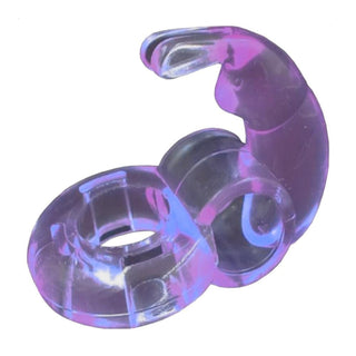 Pictured here is an image of Clit-Friendly Mini Rabbit Cock Ring with rabbit extension for clit stimulation during intercourse.