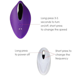 Feast your eyes on an image of Purple Wireless 10-Speed Remote Vibrating Panties for shared intimacy