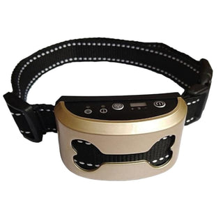 A detailed view of Smart Shock Ultrasonic Punishment Collar with adjustable strap and 2.55-inch shocker for precise sensations.