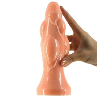 Image of Soft and Flexible Large 8 Inch Knot Dildo with a suction cup for adventurous riding.