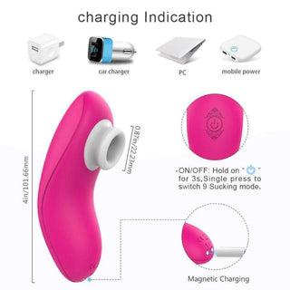 Take a look at an image of Portable 10-Speed Toy Nipple Suction Vibrator with soft silicone exterior for enhanced sensations
