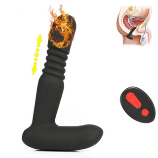 Check out an image of the vibrating butt plug with a rounded tip for prostate stimulation and realistic thrusting action.