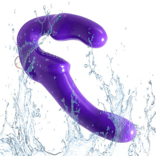 Waterproof design of Double-Ended Pegging Strapless Dildo for versatile use in the shower or tub.