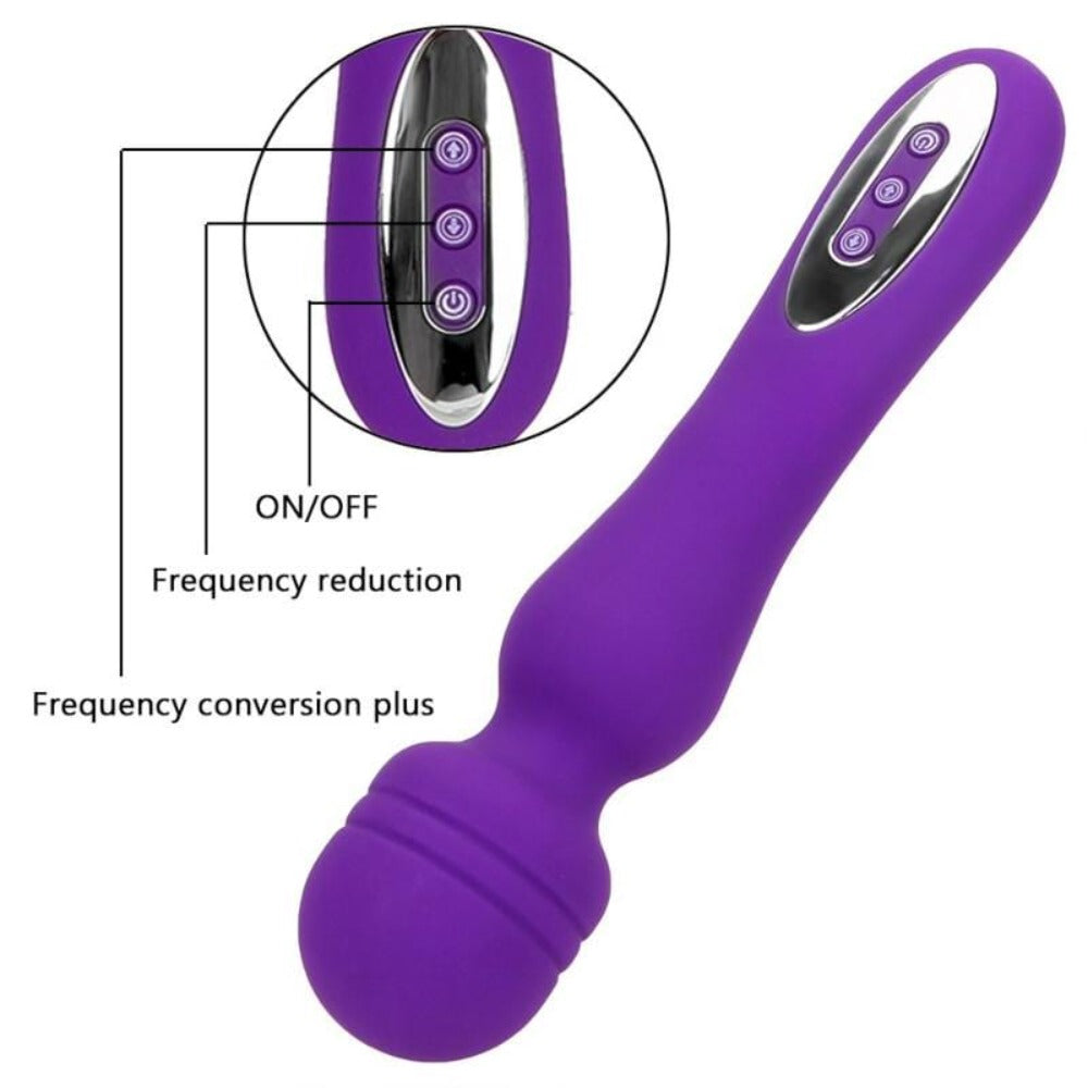 Check out an image of the astonishing versatility of the pleasure tool with twelve captivating speed settings.
