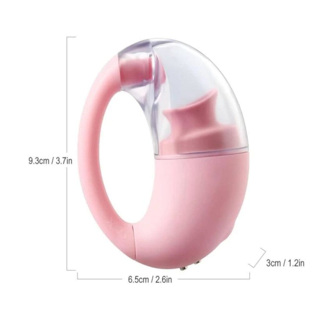 Observe an image of the dimensions of the Masturbation Stimulator Ally Nipple Toy Vibrator Nipple Teaser - 3.66 length, 2.56 width, 1.18 thickness.