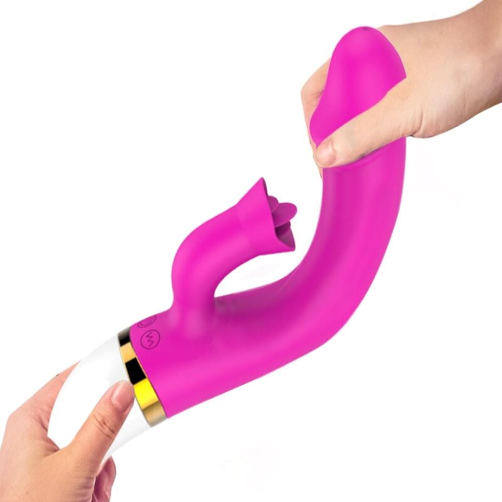 Take a look at an image of Pulsating Tongue Stimulator Clit Vibe G-Spot Suction with 66mm full length