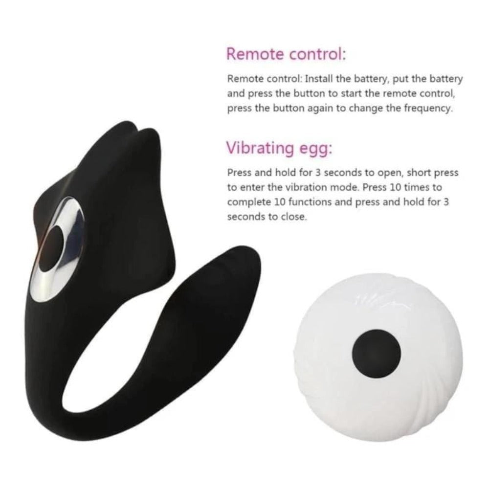 Check out an image of Sensual Stingray Wearable Clit Underwear Remote Butterfly Vibrator G-Spot Hands Free Sex Toy with a diameter of 1.30 inches