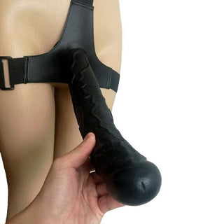 This image displays the base of the Super Long 13 Inch Big Strap On Dildo for stability and control.