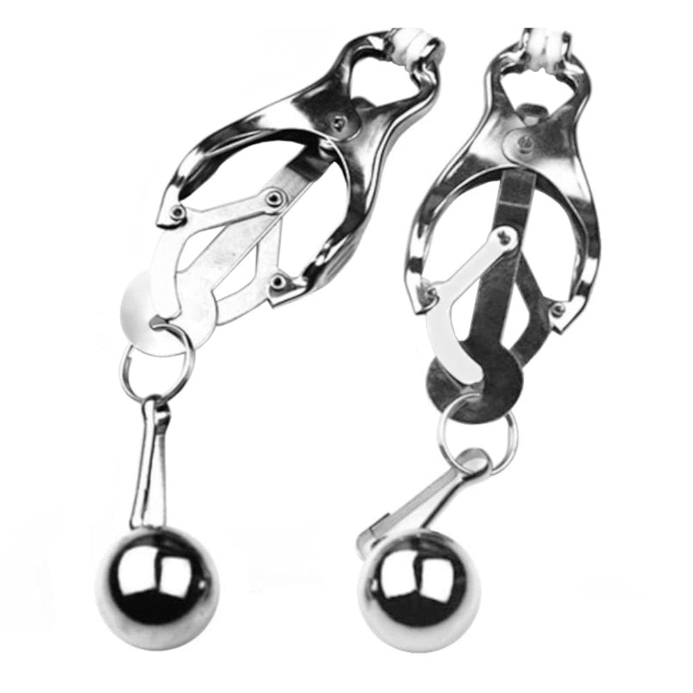 This is an image of Painful Nipple Clamp Weights Nipple Ring, the perfect addition to your BDSM play for heightened sensations.