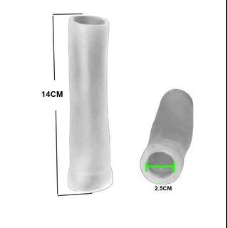 A visual representation of the transformative power and fulfilling stimulation offered by the Stretchy Tube Silicone Cock Sleeve Extender.