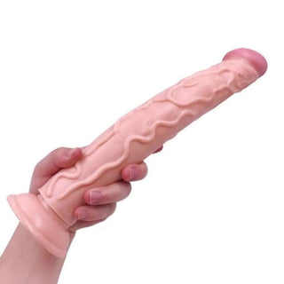 Silicone anal plug with engorged veins along the body for heightened sensation