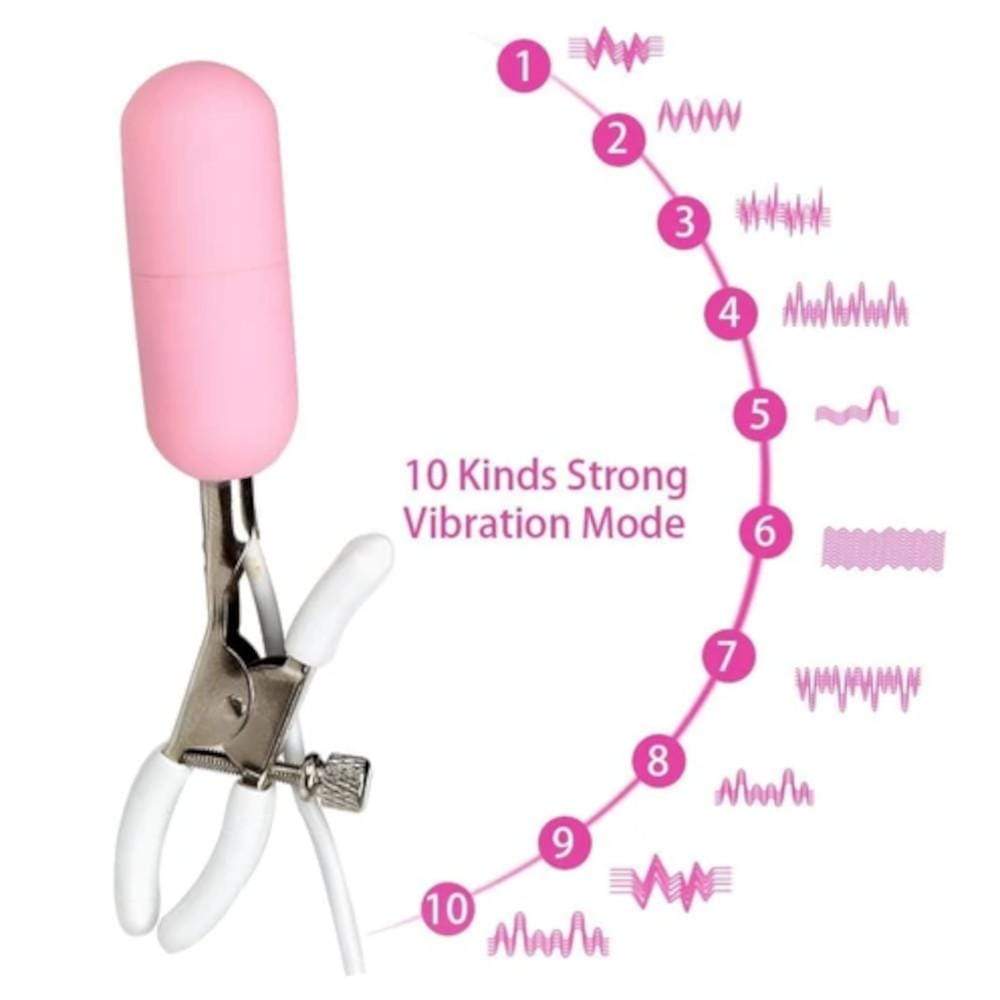 You are looking at an image of Multi-frequency Vibrating Clamps designed for hands-free pleasure.