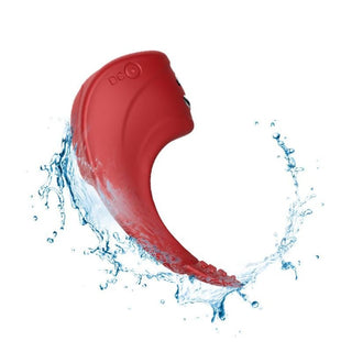 Featuring an image of Electro Stimulating Red Ring highlighting its sleek, high-quality silicone texture.