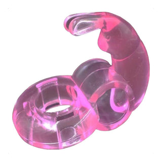 In the photograph, you can see an image of Clit-Friendly Mini Rabbit Cock Ring showing its non-porous and easy-to-clean design.