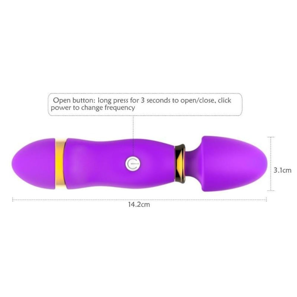 Solo Fun Magic Wand Massager Anal Vibrator made from hypoallergenic silicone material for peace of mind and pleasure.