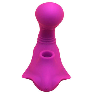 Feast your eyes on an image of compact Erotic Stinger Wearable Vibrating Underwear Oral Sex Toy with dual-action stimulation design.