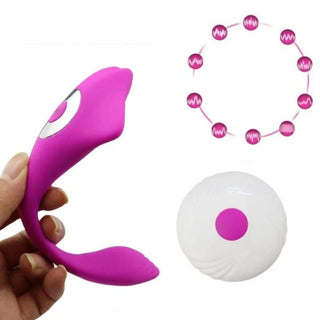 In the photograph, you can see an image of Sensual Stingray Wearable Clit Underwear Remote Butterfly Vibrator G-Spot Hands Free Sex Toy featuring hands-free functionality