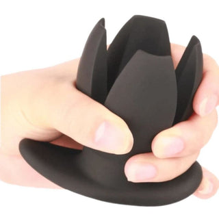 Petal Style Expanding Plug Hollow For Men Silicone 3.35" Long