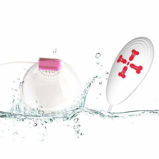 In the photograph, you can see an image of the suction cups with an inner diameter of 2.95 and outer diameter of 3.35 for precise stimulation of the Mind-Blowing 18-Speed Stimulator Tit Toy Nipple Suction Cups Vibrator.