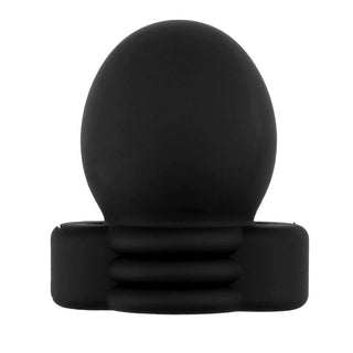 You are looking at an image of the black Hardcore Electric Glans Torture Device made from high-quality silicone material for comfort and safety.