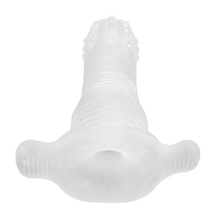 Featuring an image of White Sphincter Stretcher Hollow Plug featuring a smooth end variant, perfect for straightforward stimulation.
