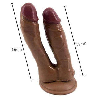 This is an image of a double-headed dildo designed for dual stimulation and sexual euphoria.