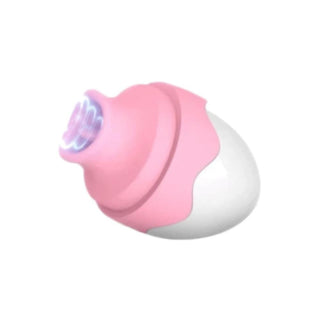 Purple egg-shaped sex toy made of silicone and ABS materials for comfort and safety.