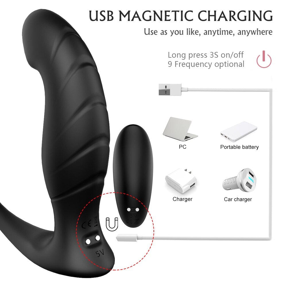 Take control of your satisfaction with this prostate stimulator and cock ring combo.