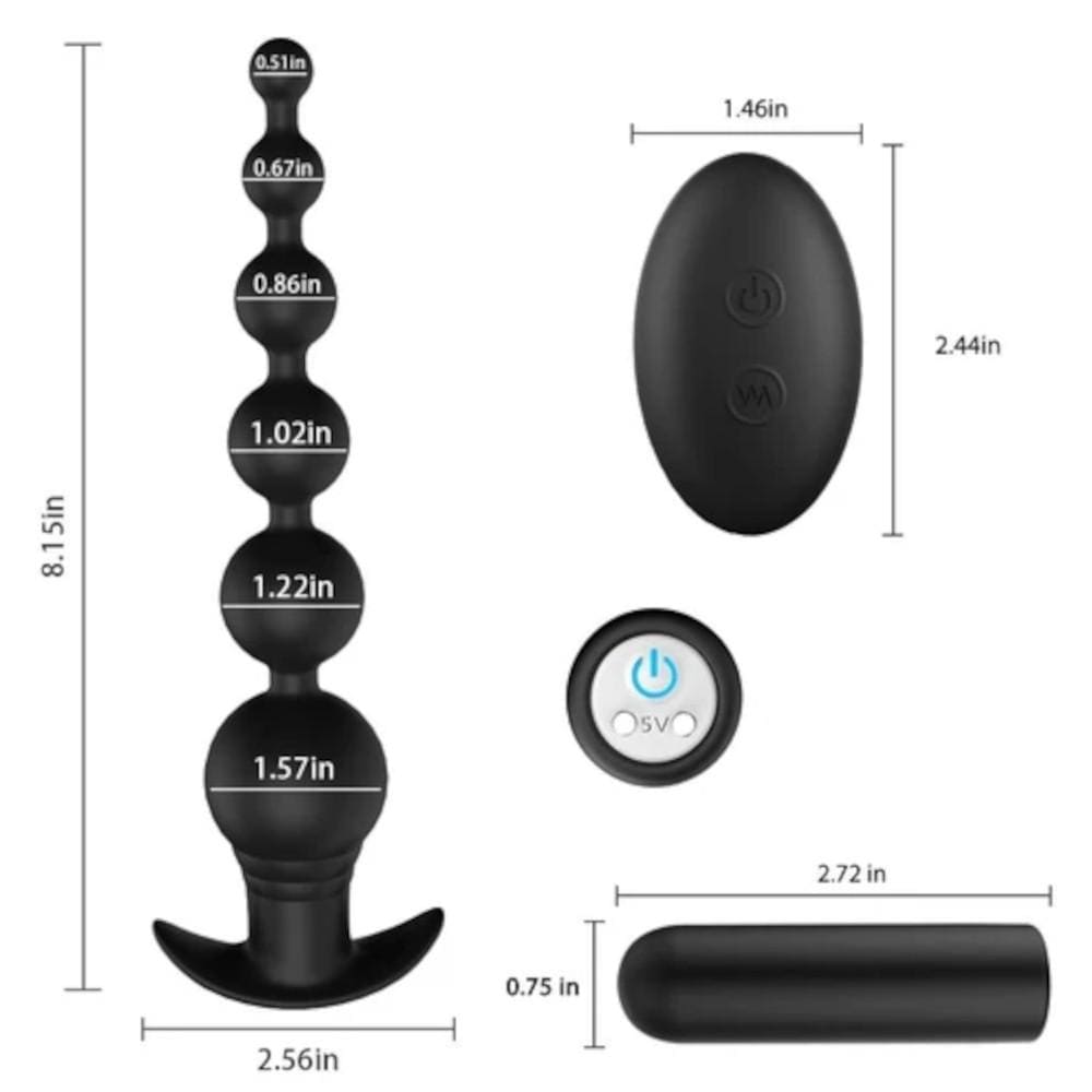 Unique anal toy designed for maximum satisfaction and exploration with 9 vibration modes.