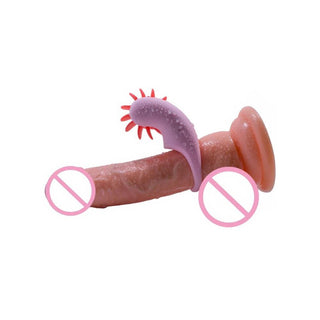 Featuring an image of the Pleasure Windmill Silicone Vibrating Cock Ring for Her in pink color, offering a versatile and satisfying intimate experience.