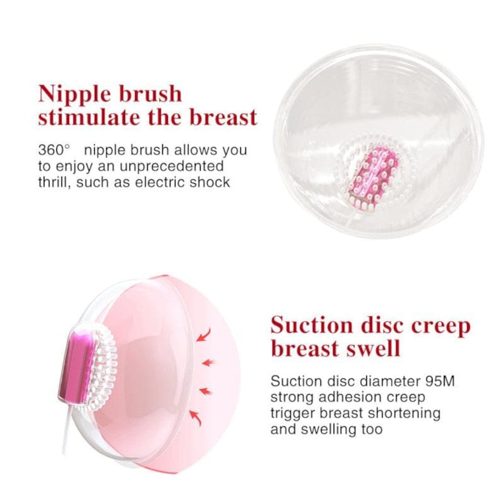 Mind-Blowing 18-Speed Stimulator Tit Toy Nipple Suction Cups Vibrator