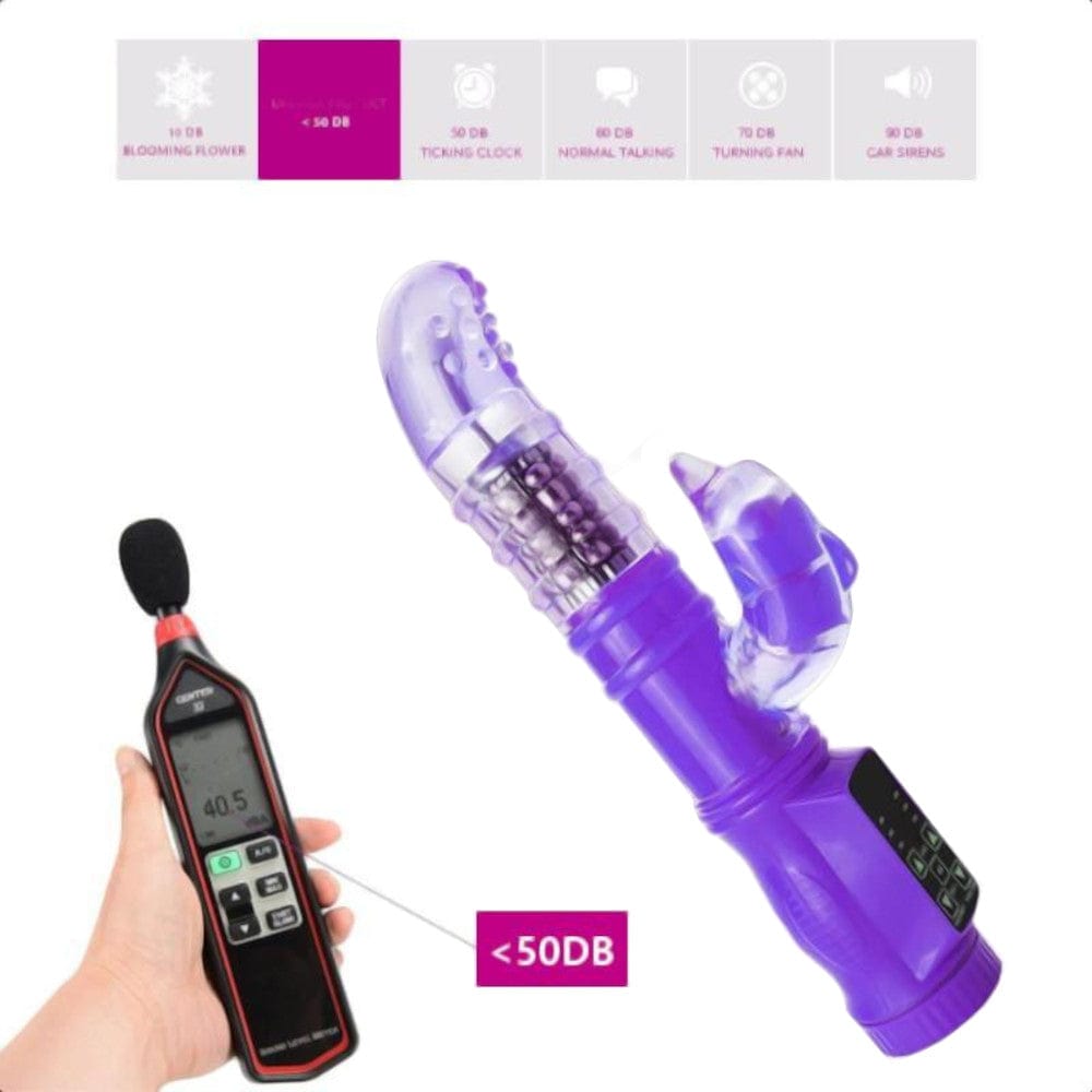A visual representation of the 1.10 inches width of the Vigorous 12-Speed Rotating Rabbit Vibrator